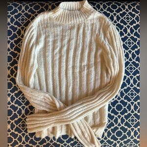White Wild Fable turtle neck sweater